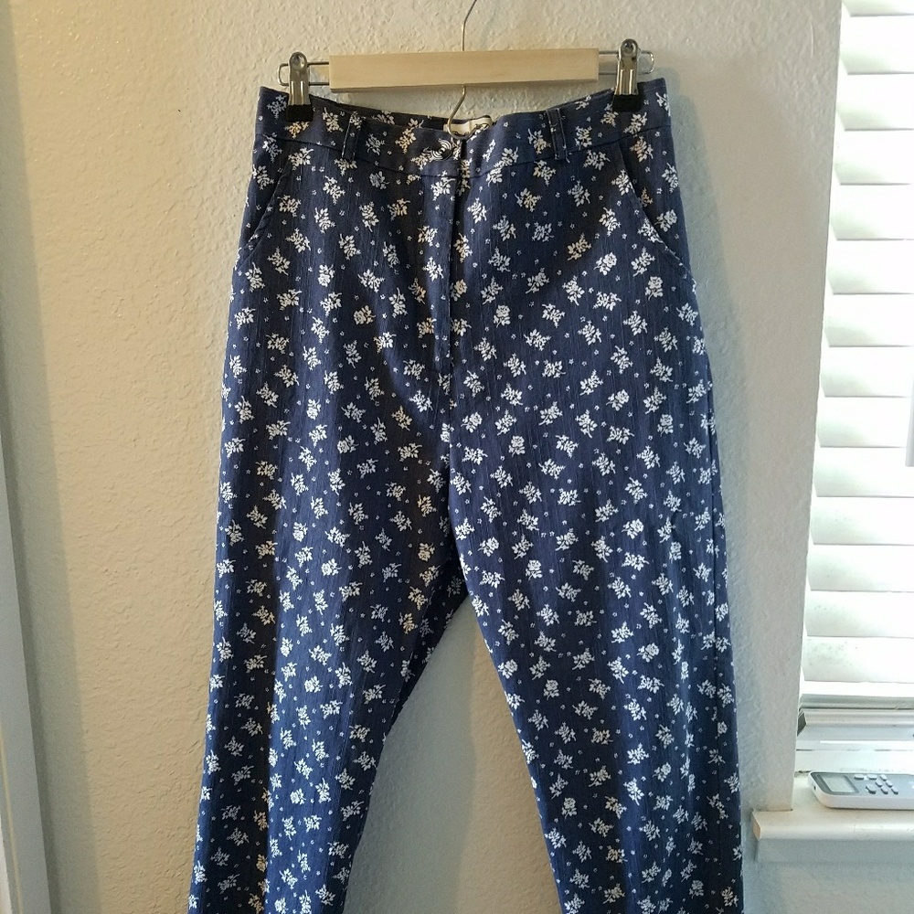 L Vintage High waist chambray pants